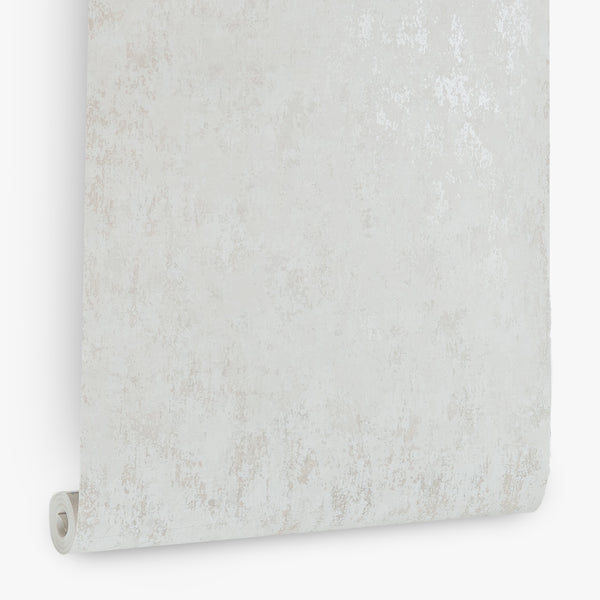 Papel de Colgadura Texturas | White Silver Patina Wallpaper