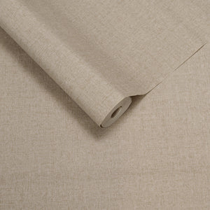 Papel de Colgadura Textil | Champagne Gold Linen Wallpaper