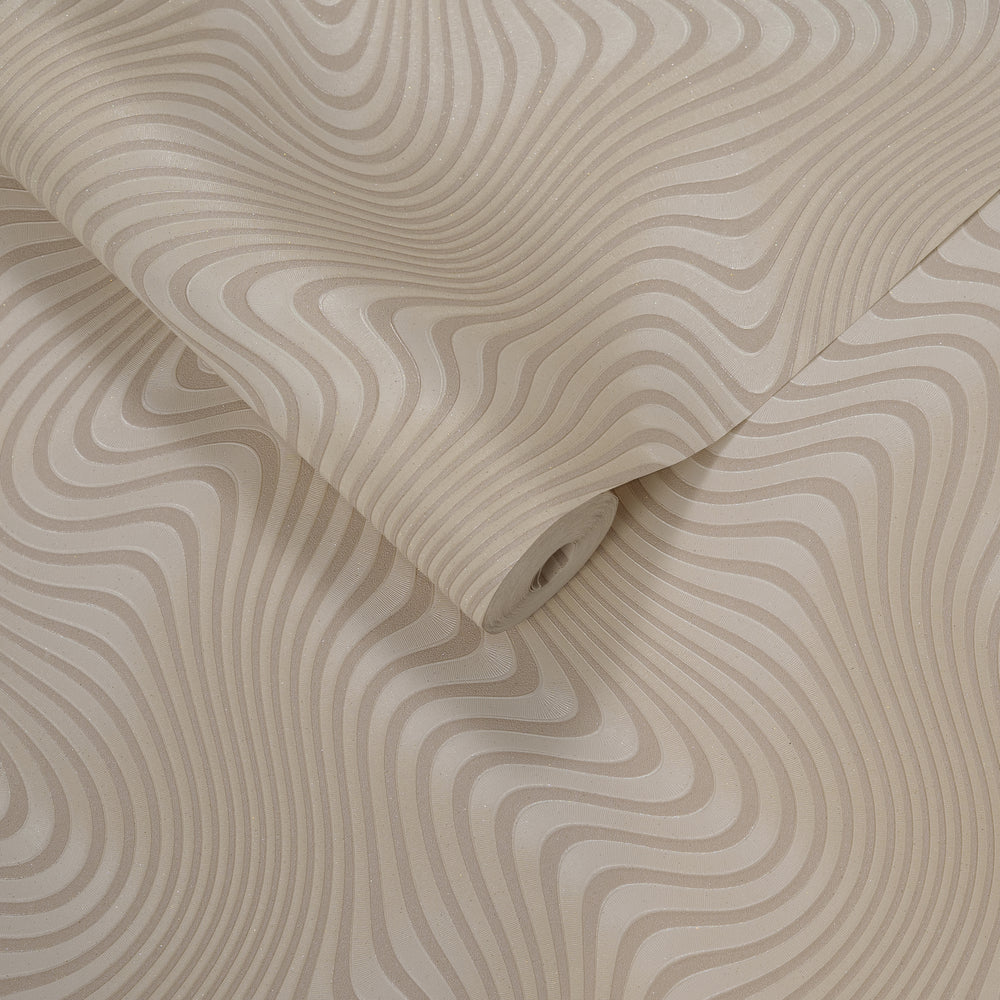 Papel de Colgadura Abstracto | Blush Ripple Wallpaper