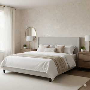 Papel de Colgadura Texturas | Ivory Microcement Wallpaper