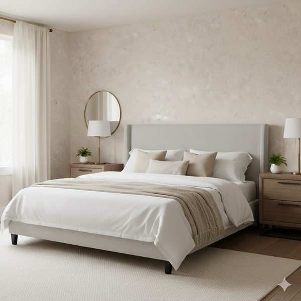 Papel de Colgadura Texturas | Ivory Microcement Wallpaper