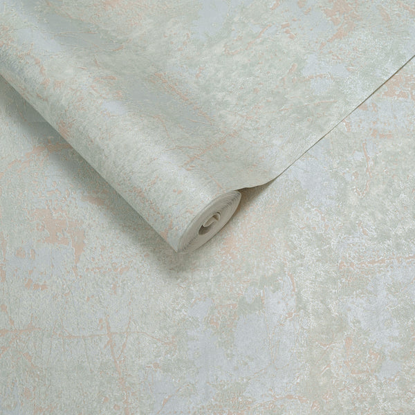 Papel de Colgadura Texturas | Sky Blue Mint Microcement Wallpaper