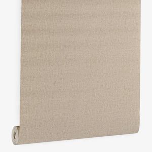 Papel de Colgadura Textil | Champagne Gold Linen Wallpaper