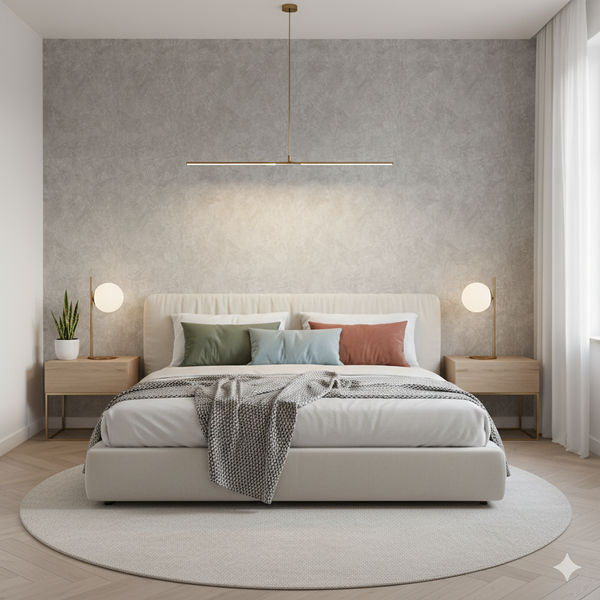 Papel de Colgadura Texturas | Cool Gray Stucco Wallpaper