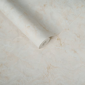 Papel de Colgadura Abstracto | Ivory Marble Veins Wallpaper